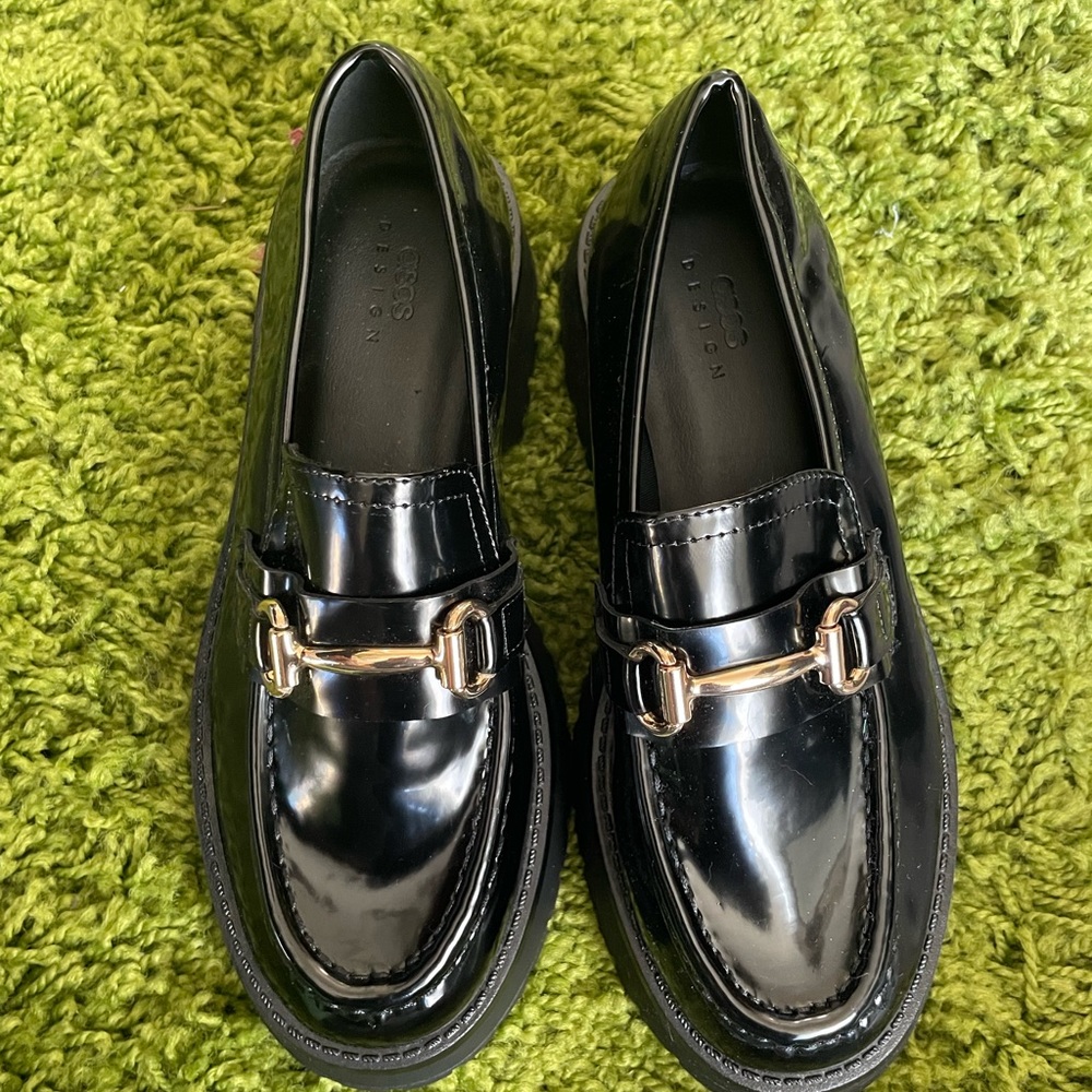 ASOS Chunky Loafers in Black